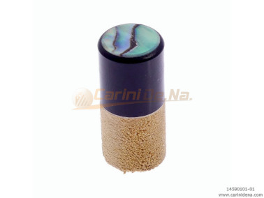 bottoni r bandoneon gal nero  legno beige  madr paua mm 105 x 12234 lungo