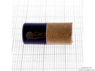 BOTTONI R. BANDONEON GAL. NERO / LEGNO BEIGE / MADR. PAUA mm 10.5 X 12(23.4) LUNGO