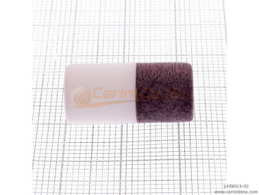 BOTTONI R. BANDONEON ACR. BIANCO / LEGNO MARR / MADR. BIANCA MAKASSAR mm 10.5 X  8(17.4) CORTO