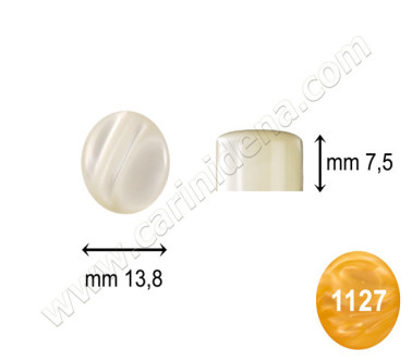 BOTTONI R. 13,8 X 7,5 USA PERLA GIALLO - CAR039BE 1127GI