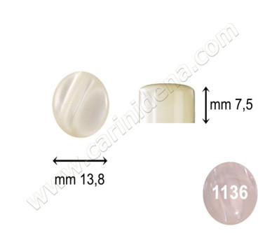 BOTTONI R. 13,8 X 7,5 USA PERLA BIANCO - CAR039BE 1136SP