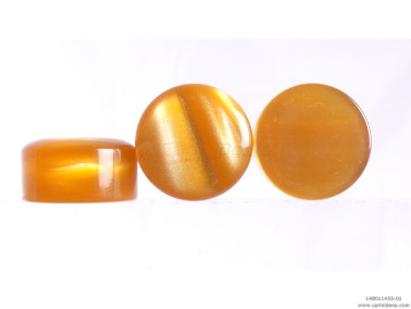 BUTTONS R. 13,8 X 7,5 USA PEARL BROWN/GOLD