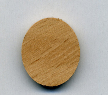 PASTIGLIE FORATE PIATTE mm 15,0x3,5 FORO mm 2 LEGNO FAGGIO EVAPORATO 0002 - CAR084BN