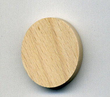 PASTIGLIE FORATE PIATTE mm 15,0x3,5 FORO mm 2 LEGNO FAGGIO NATURALE 0003 - CAR084BN