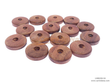 pastiglie forate piatte mm 15 0x3 5 foro mm 2 legno palissandro santos 0009  car084bn