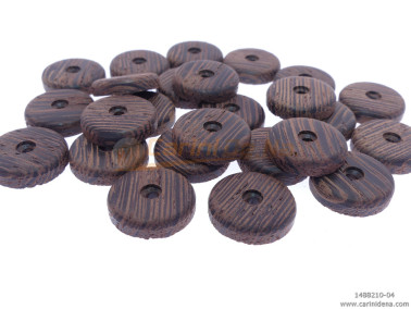 pastiglie forate piatte mm 15 0x3 5 foro mm 2 legno wenge grezzo 0010  car084bn