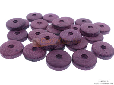 pastiglie forate piatte mm 15 0x3 5 foro mm 2 legno amaranth 0012  car084bn