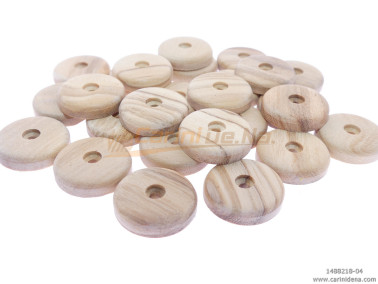 pastiglie forate piatte mm 15 0x3 5 foro mm 2 legno olivo 0018  car084bn