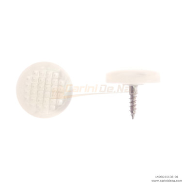 BUTTONS SCREW KNURLED D. 13 PEARL WHITE