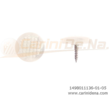 BUTTONS SCREW KNURLED D. 13 PEARL WHITE