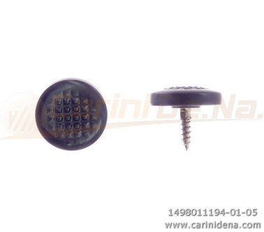 BUTTONS SCREW KNURLED D. 13 PEARL BLACK