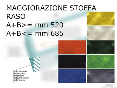mantice fisarmonica  maggiorazione raso  dim ab inf mm 685