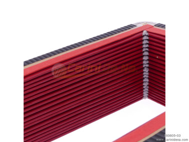 mantice fisarmonica  maggiorazione nastro interno rosso