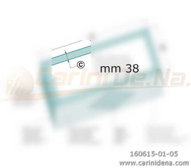 mantice fisarmonica  maggiorazione per cartone mm 38