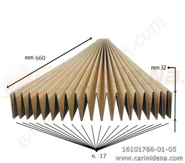 CARTONE MANTICI 32 MM 17 P cm 66
