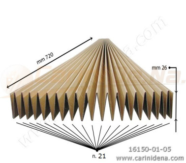 CARTONE MANTICI 26 MM 21 P cm 72