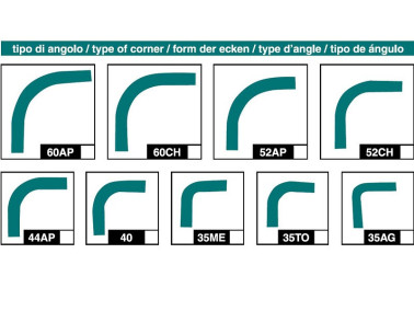 MANTICE FISARMONICA - Dim. A+B inf. mm 520 - PIEGHE N. 18