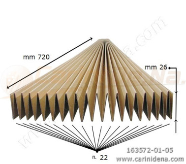 CARTONE MANTICI 26 MM 22 P cm 72