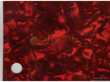 CELLULOID SHEET 7/10 ROSSO PERLA 1 STRATO DIAM