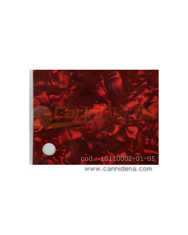 CELLULOID SHEET 7/10 ROSSO PERLA 1 STRATO DIAM