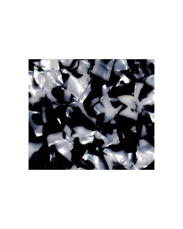 celluloide 710  1 strato  perla bianco  pastello nero  cm 145 x 65