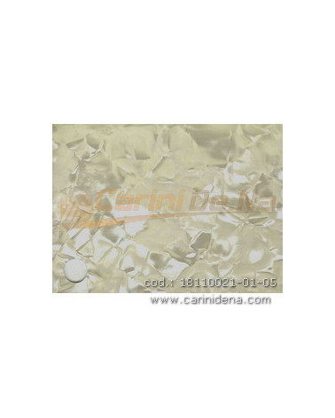 CELLULOIDE 7/10 - 2 STRATI - PERLA BIANCO LATTE SMALL/PASTELLO BIANCO LATTE - cm 160 X 70