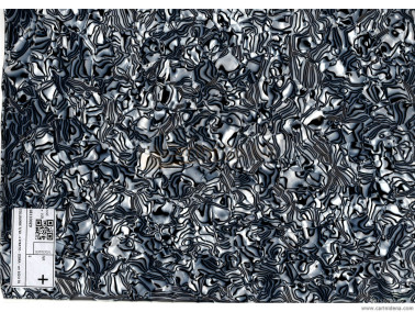 CELLULOIDE 7/10 - 1 STRATO - SHELL ZEBRA BIANCO/NERO - cm 160 X 70