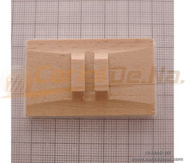 VALVOLE LEGNO ARMONIA 30 X 50 F 3,8 X 4 APERTE + PELLE/FELTRO mm 5.0 MARRONE/BIANCO