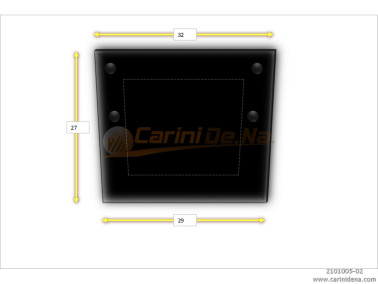 CUSCINI VELLUTO PIANO 32 x 27 NERO