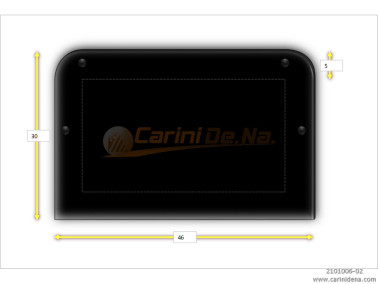 CUSCINI VELLUTO CROM 46 x 30 NERO