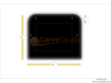 CUSCINI VELLUTO CROM 32 x 27 NERO