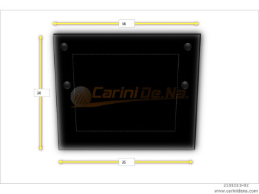 CUSCINI VELLUTO PIANO 38 x 30 NERO