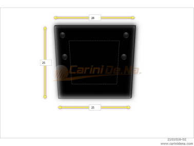 CUSCINI VELLUTO PIANO 28 x 25 NERO
