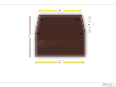 CUSCINI VELLUTO DIAT 24.5/28.5 X 24(10+14) MARRONE