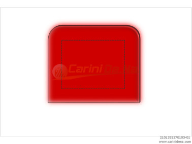cuscini velluto crom senza bott 32 x 27 rosso