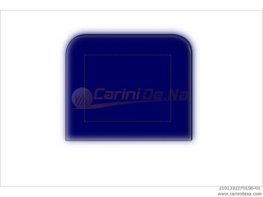 cuscini velluto crom senza bott 32 x 27 blu