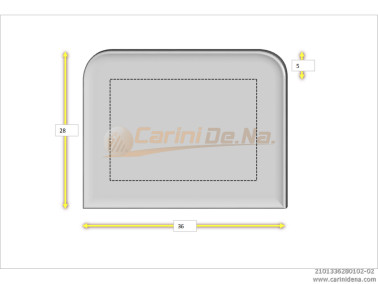 CUSCINI VELLUTO CROM SENZA BOTT 36 x 28 BIANCO