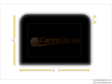 CUSCINI VELLUTO CROM SENZA BOTT 42 x 30 NERO