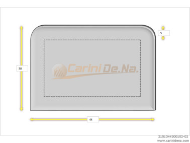 cuscini velluto crom senza bott 44 x 30 bianco