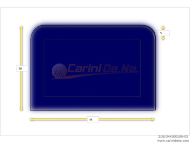 cuscini velluto crom senza bott 44 x 30 blu