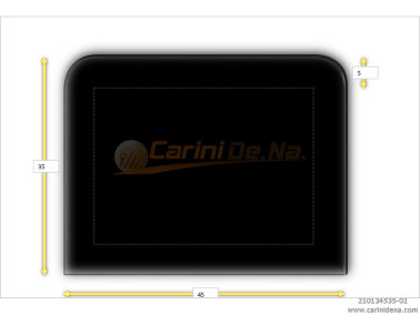 CUSCINI VELLUTO CROM SENZA BOTT 45 X 35 NERO