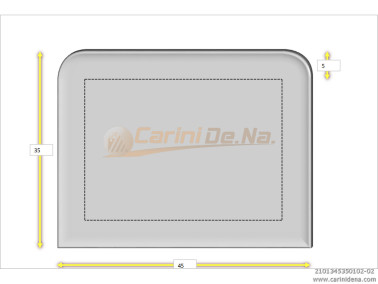 cuscini velluto crom senza bott 45 x 35 bianco