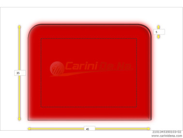 cuscini velluto crom senza bott 45 x 35 rosso