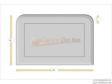 CUSCINI VELLUTO CROM SENZA BOTT 46 x 30 BIANCO