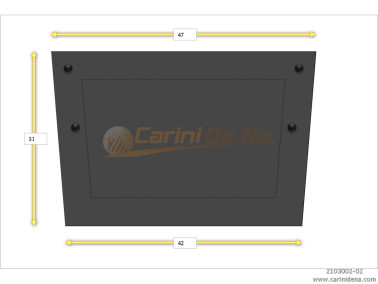 CUSCINI NYLON PIANO 47 X 31