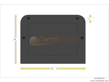 CUSCINI NYLON CROM 40 X 30