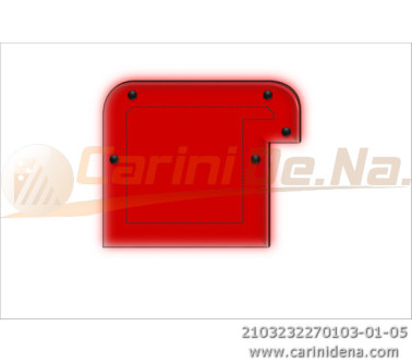 CUSCINI VELLUTO CROM - SAGOMATI DX - 32 X 27 (10+17) ROSSO