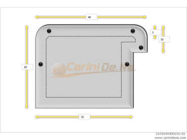 cuscini velluto crom  sagomati dx  40 x 30 1020 bianco