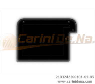 CUSCINI VELLUTO CROM - SAGOMATI DX - 42 X 30 (10+20) NERO