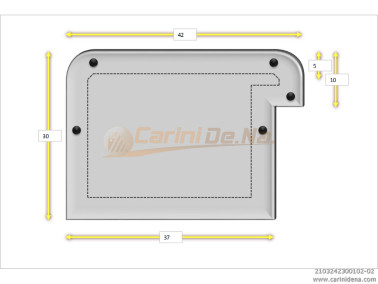 CUSCINI VELLUTO CROM - SAGOMATI DX - 42 X 30 (10+20) BIANCO